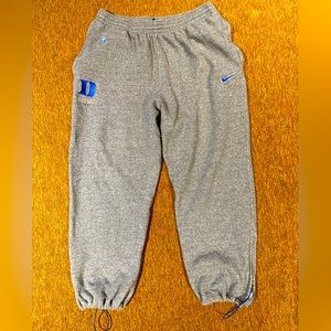 Nike Elite Duke Blue Devilks Basketball NCAA Gray Sweatpants 2XLT